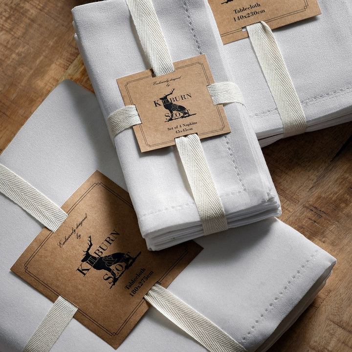 White Classic Napkin Pack of 4 GalleryDirect 4