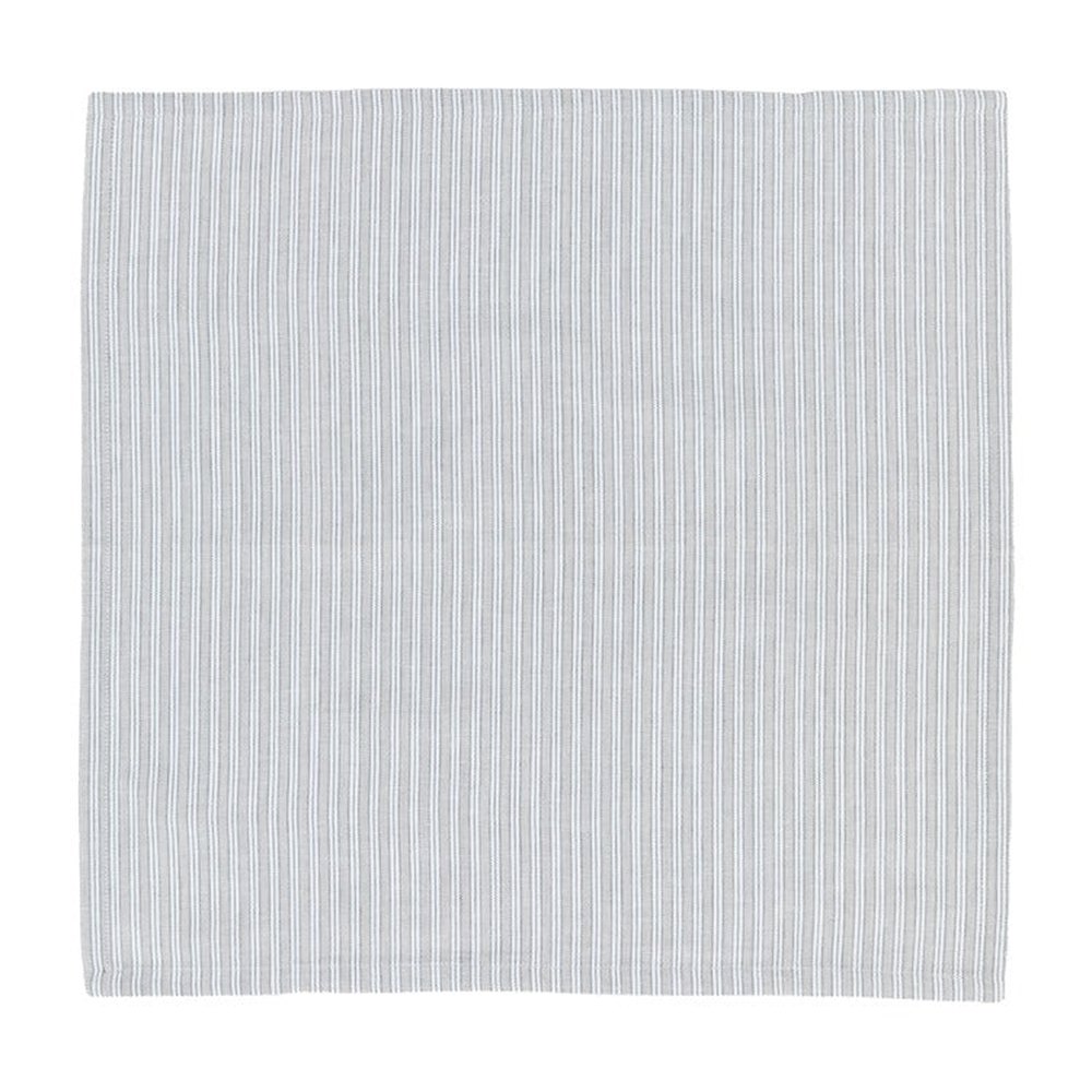 Woven Striped Napkin - Grey Pack of 4 GalleryDirect 1