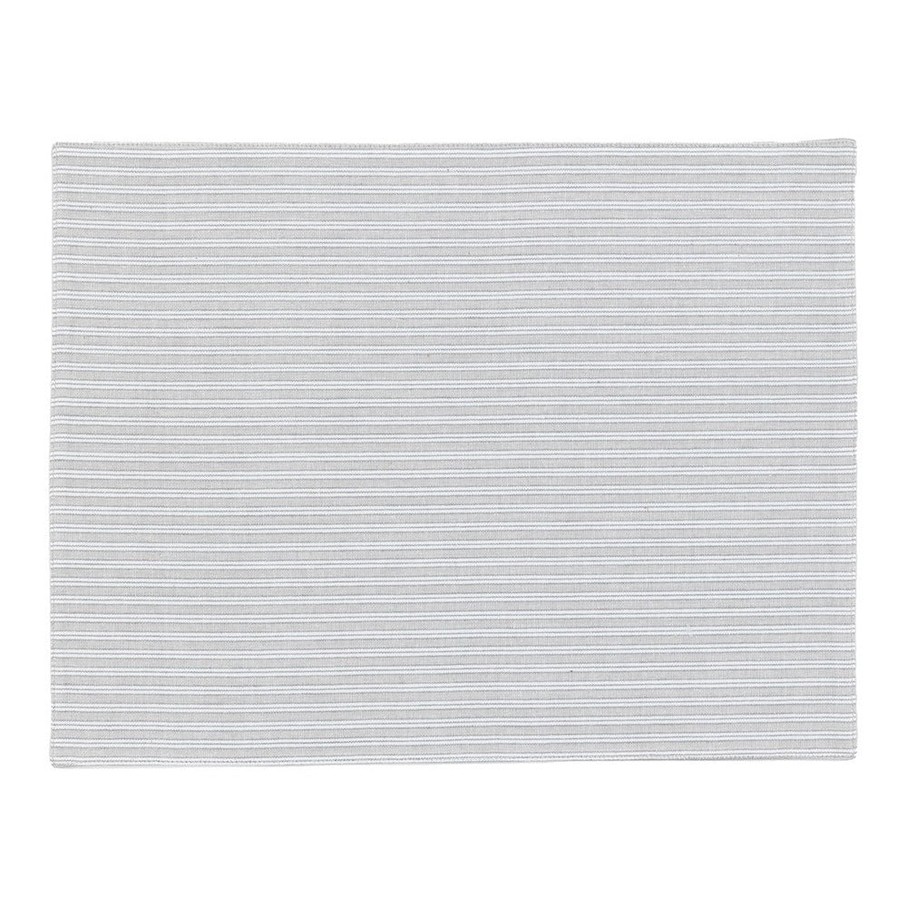 Woven Striped Placemat - Grey Pack of 4 GalleryDirect 1
