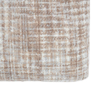 Gallery Interiors Woven Natural Faux Mohair Sherpa Throw