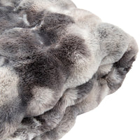 Gallery Interiors Marshmallow Marble Rabbit Fur Throw