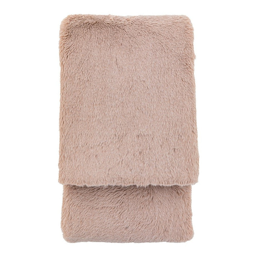 Juniper Faux Fur Throw 130x150cm - Mauve GalleryDirect 1