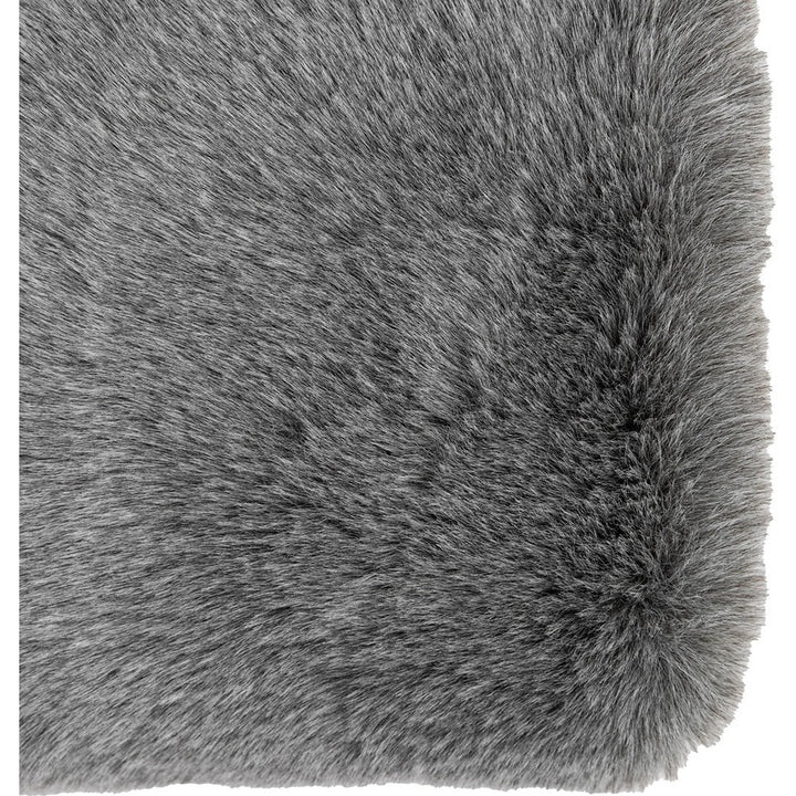Roscose Faux Fur Throw 130x150cm - Smoke Grey GalleryDirect 4