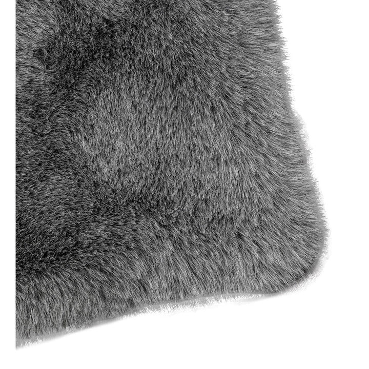 Roscose Faux Fur Throw 130x150cm - Smoke Grey GalleryDirect 5