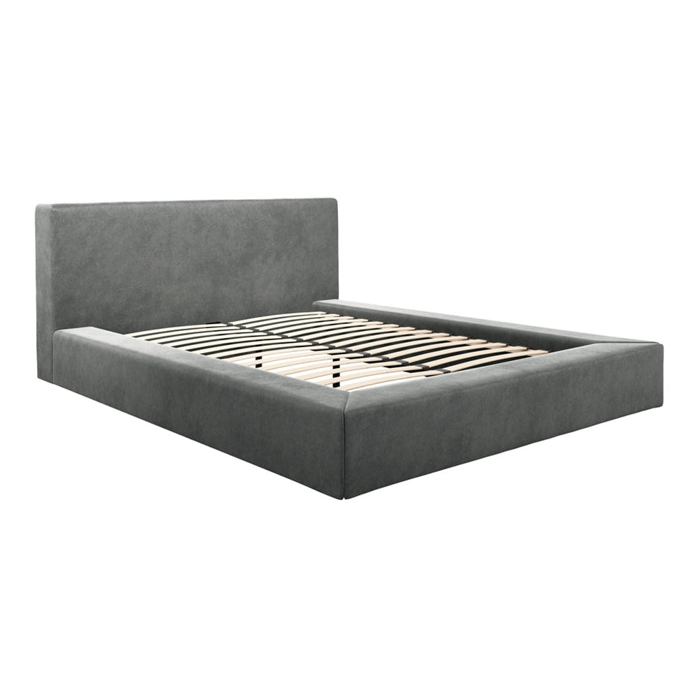 O&Co Camden King Size Bed in Dapple Grey Velvet