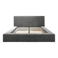 O&Co Camden King Size Bed in Dapple Grey Velvet