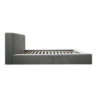 O&Co Camden King Size Bed in Dapple Grey Velvet