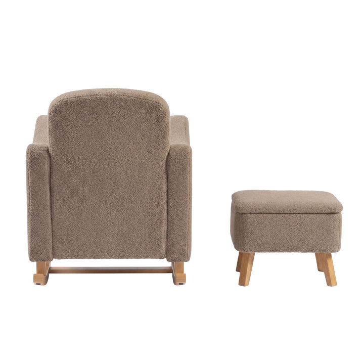 Lullaby Nursing Chair & Stool - Biscuit