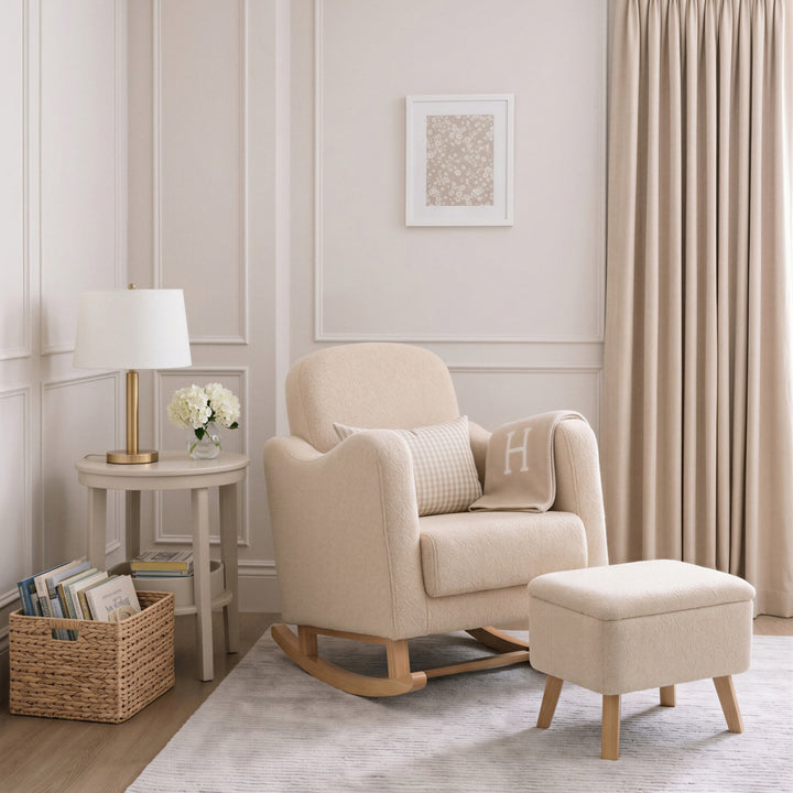Lullaby Nursing Chair & Stool - Oat
