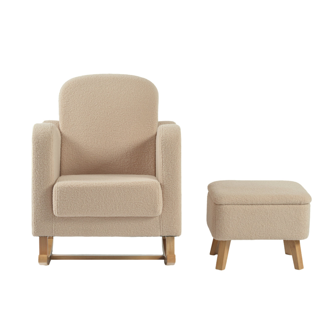 Lullaby Nursing Chair & Stool - Oat
