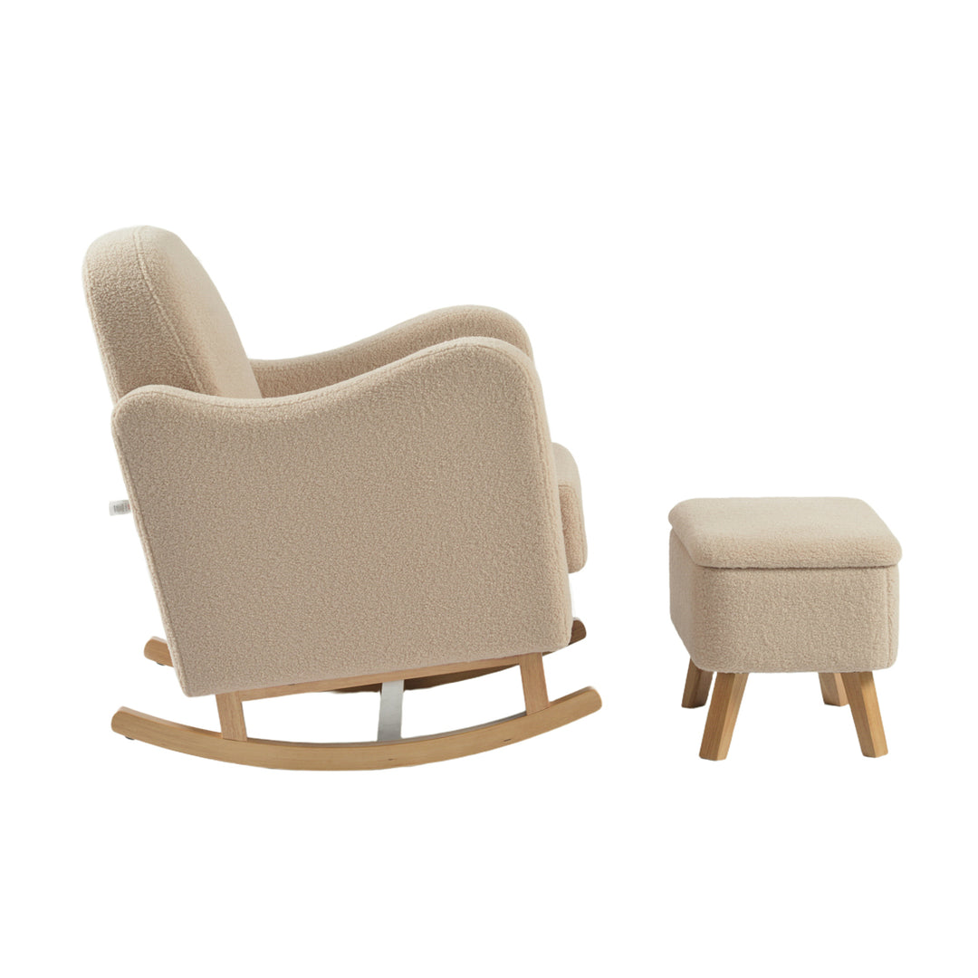 Lullaby Nursing Chair & Stool - Oat
