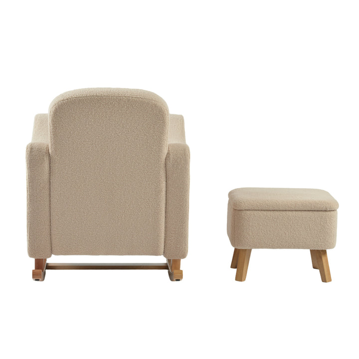 Lullaby Nursing Chair & Stool - Oat