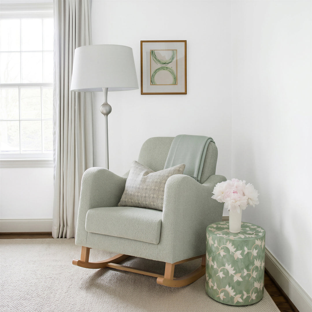 Lullaby Nursing Chair - Sage Bouclé
