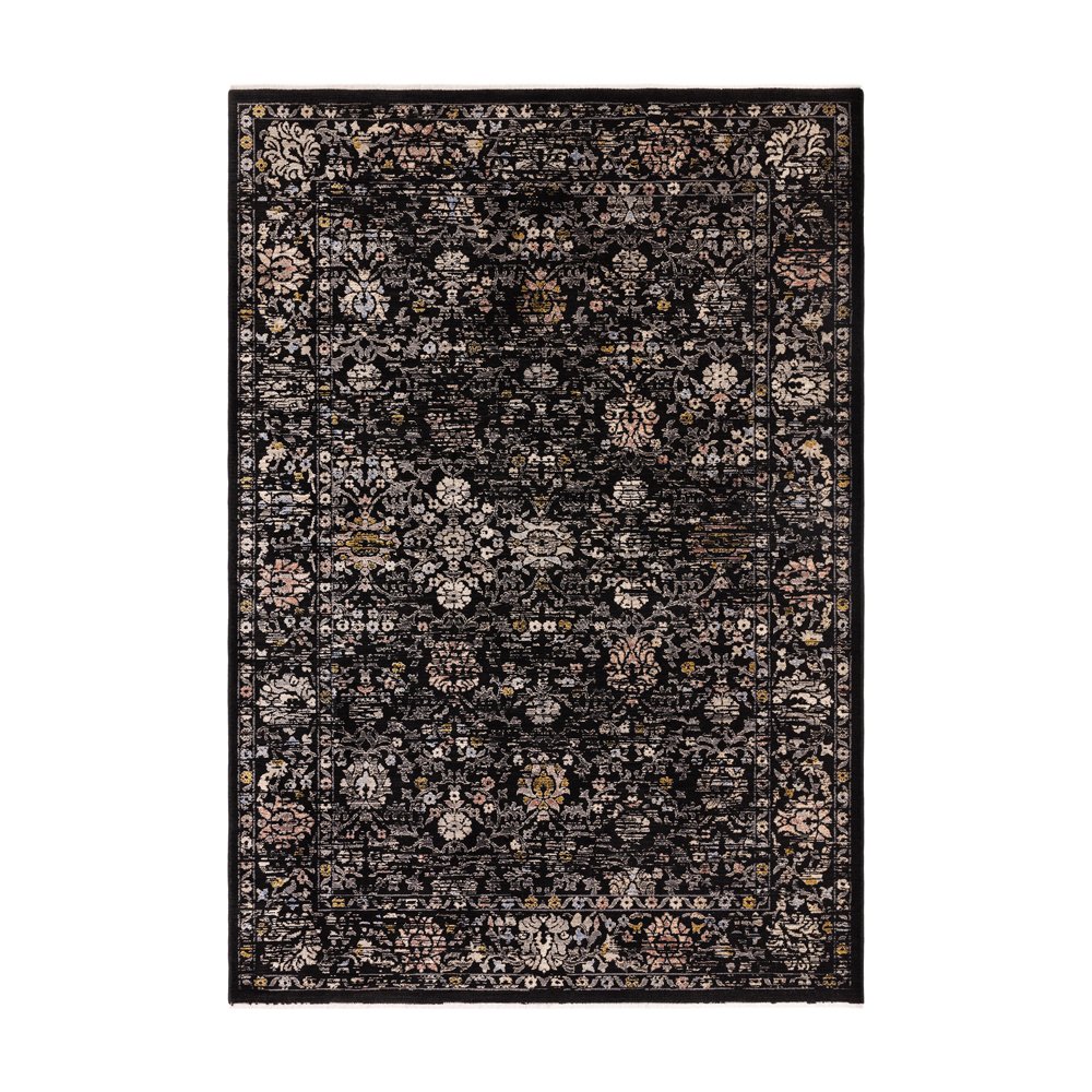 Asiatic Carpets Sovereign Rug Black Vintage Floral