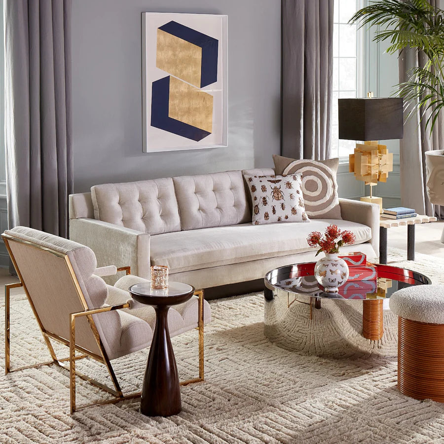 Alphaville Round Cocktail Table - Stainless Steel Design Maven 5