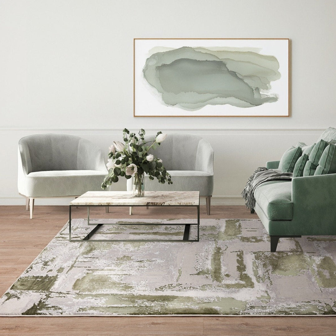 Stellar 08 Rug - Green Asiatic Carpets 2