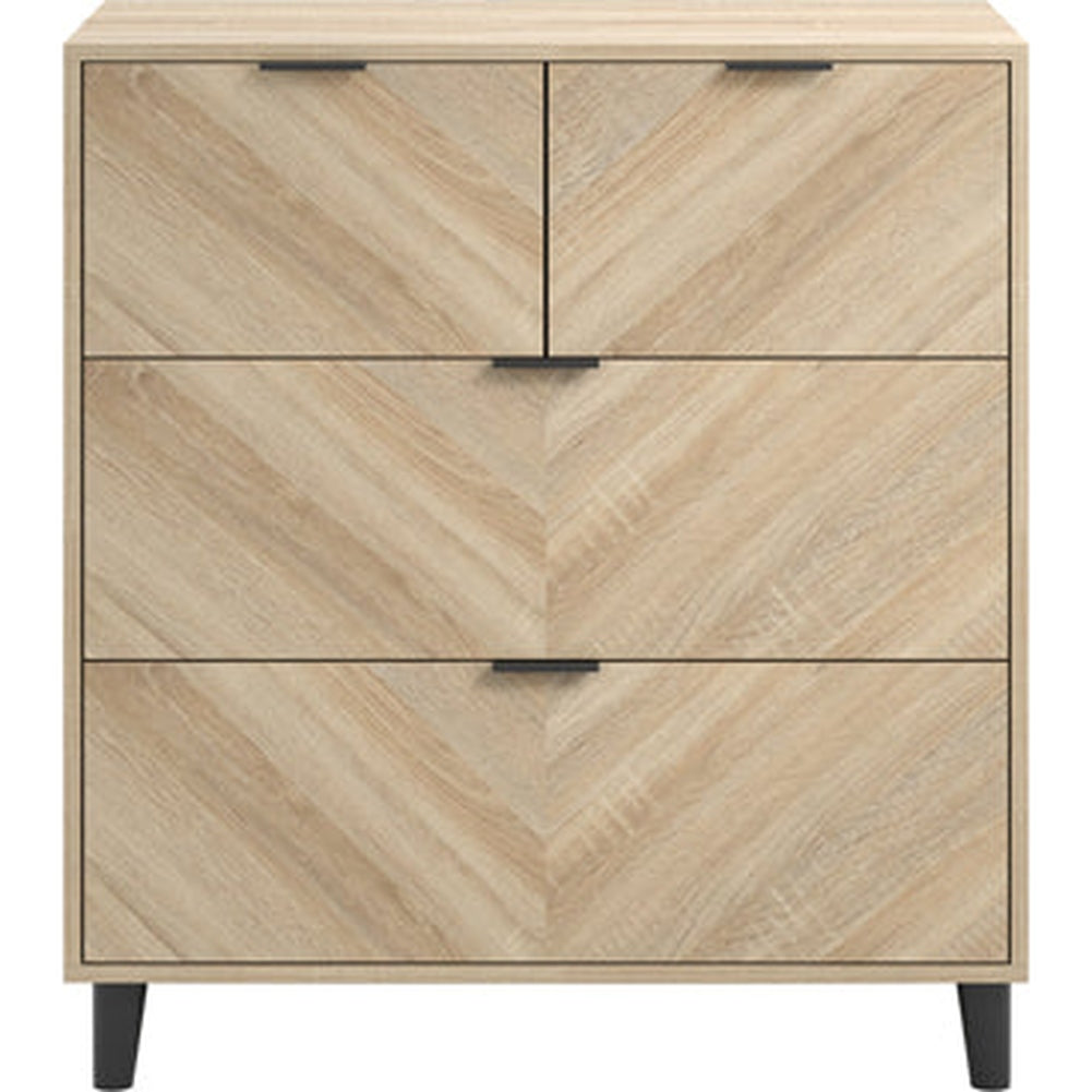 O&Co Visby Chest of Drawers in Chevron