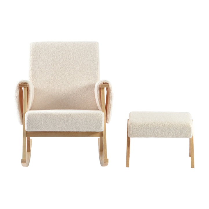 Dreamer Nursing Chair & Stool - Off White