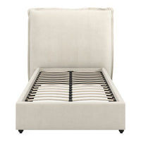 O&Co Shiloh Single Bed in Ivory Linen Blend