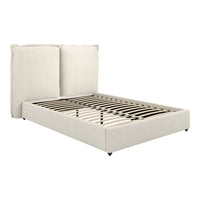 O&Co Shiloh Double Bed in Ivory Linen Blend