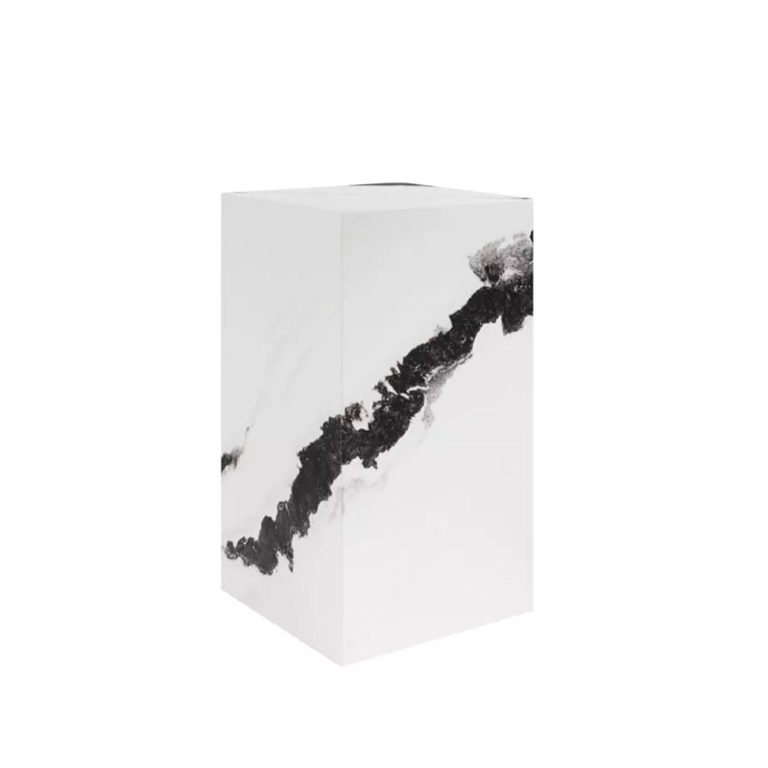 Cece Small Pedestal - Panda Marble