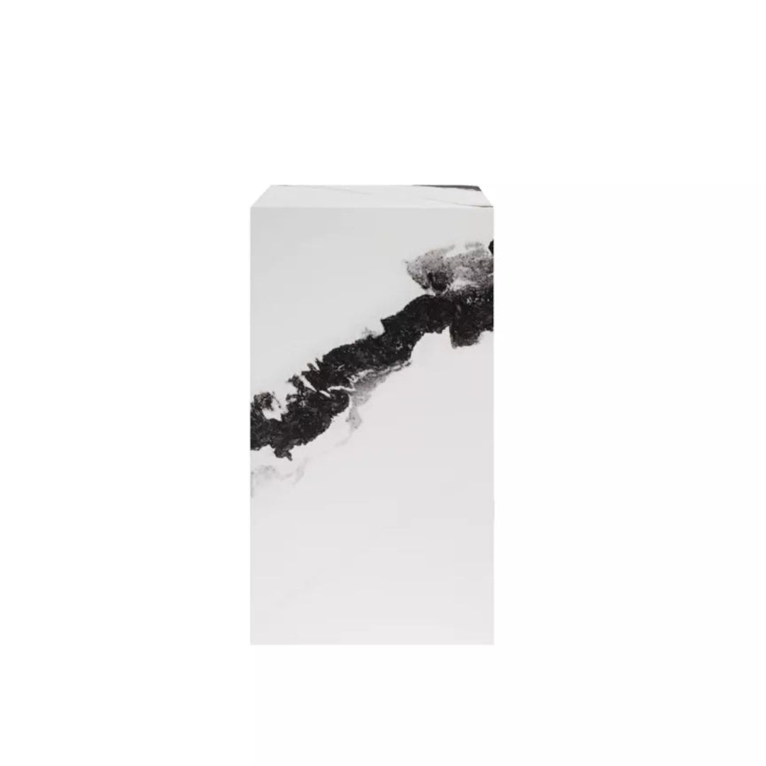 Cece Small Pedestal - Panda Marble
