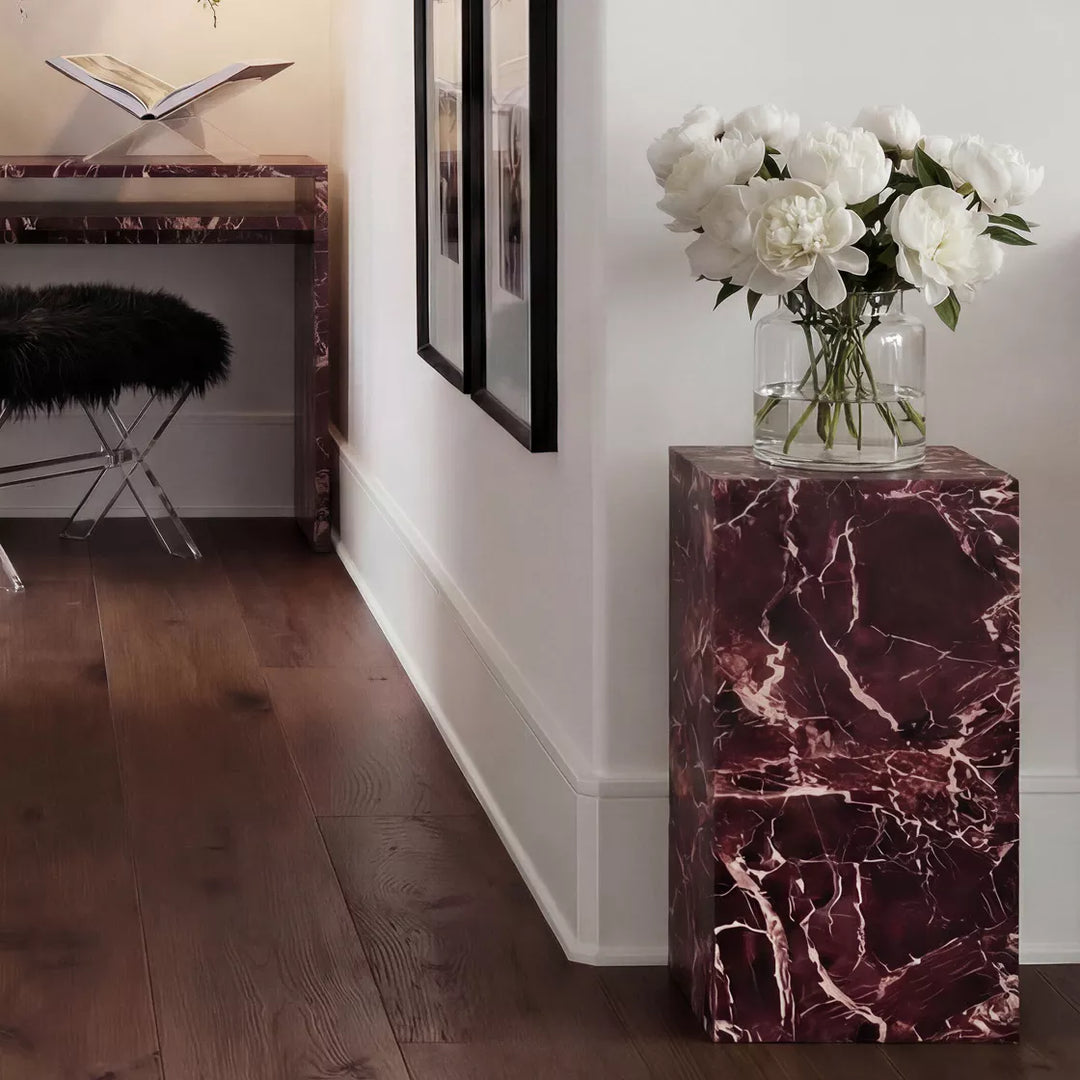 Cece Small Pedestal - Rosso Levanto