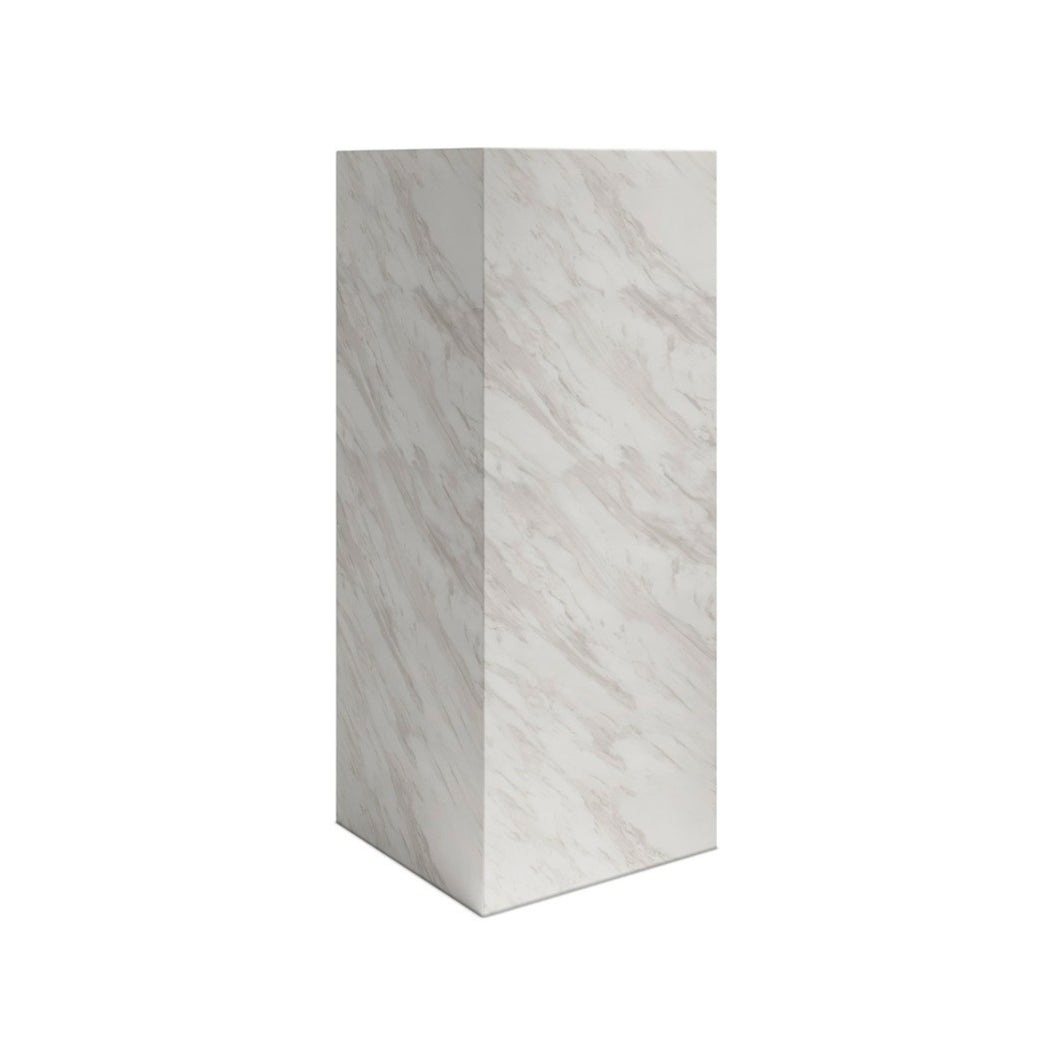 Cece Large Pedestal - White Marble LPD Home 4