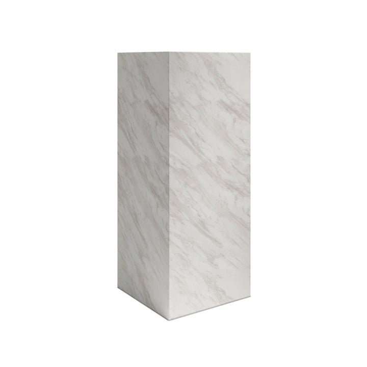 Cece Large Pedestal - White Marble LPD Home 4