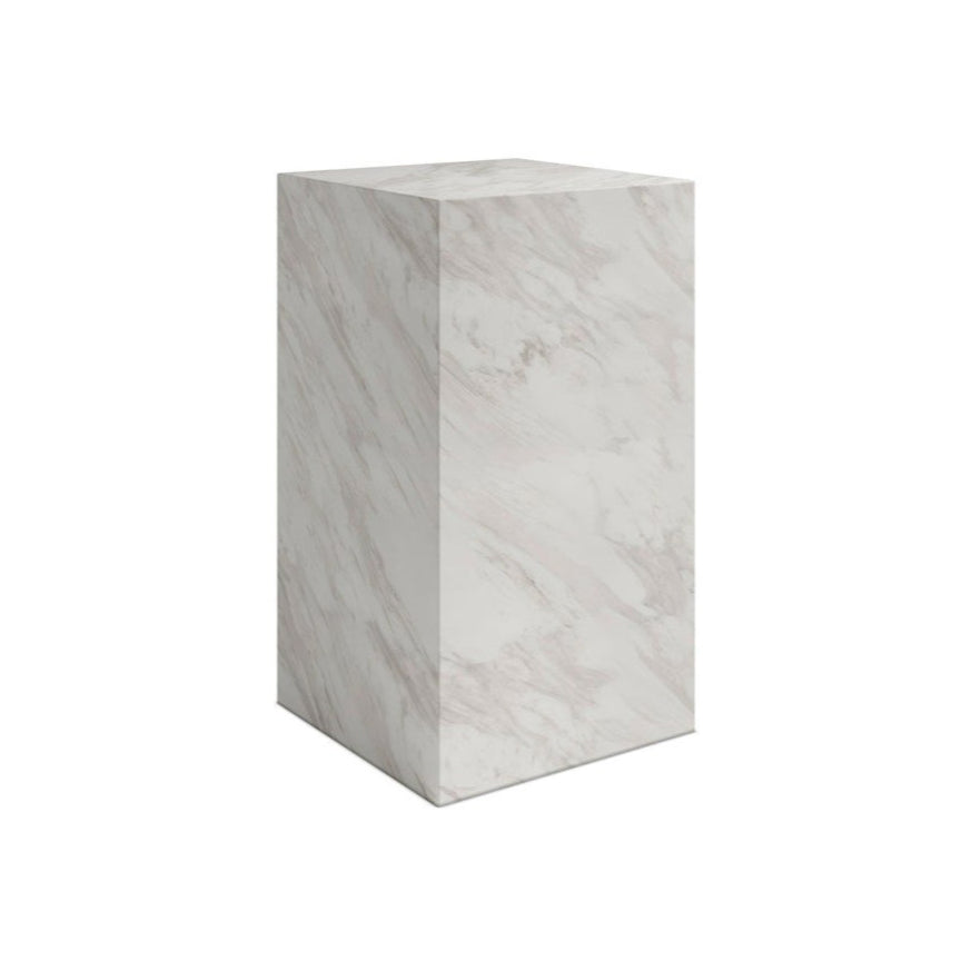 Cece Small Pedestal - White Marble LPD Home 4