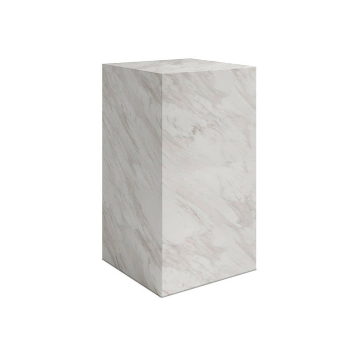 Cece Small Pedestal - White Marble LPD Home 4