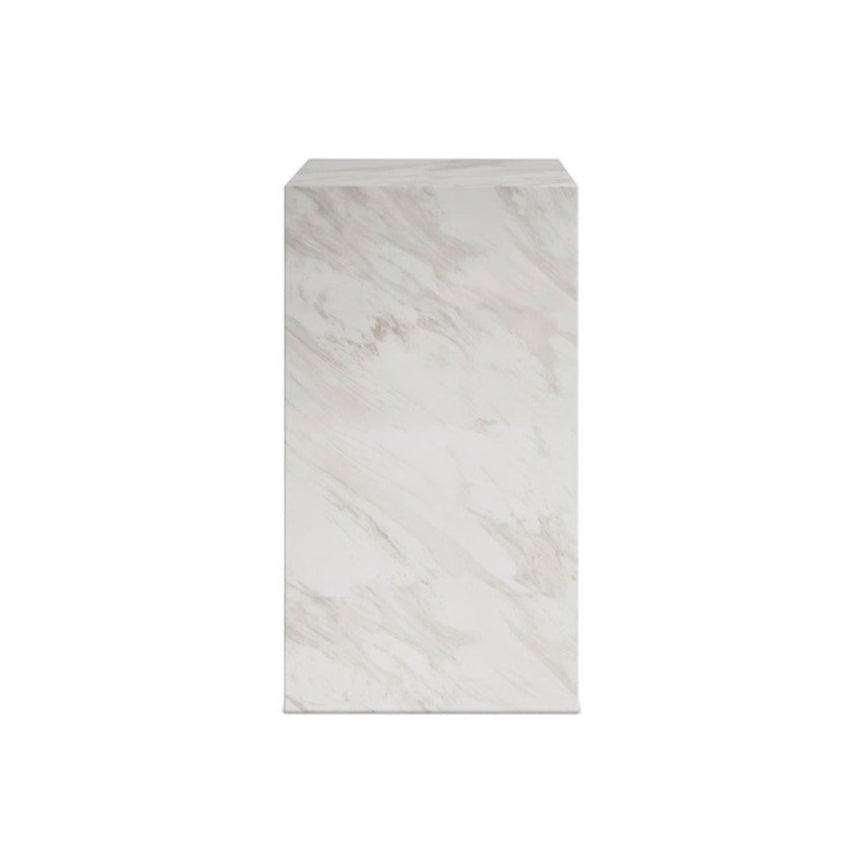 Cece Small Pedestal - White Marble LPD Home 1