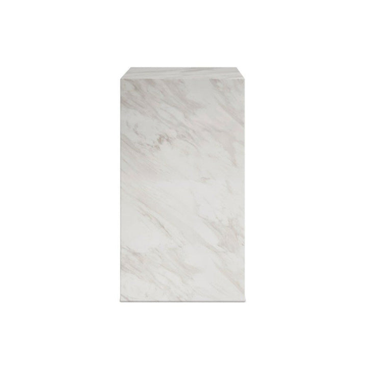 Cece Small Pedestal - White Marble LPD Home 1