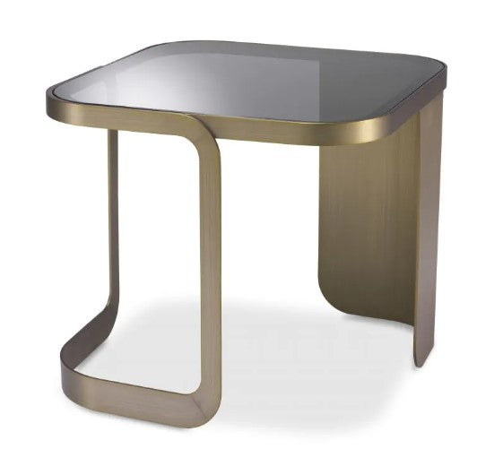 Eichholtz Numa Side Table in Brushed Brass Finish