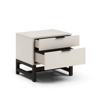 Tommy Franks Webb Bedside Table in Matte Beige