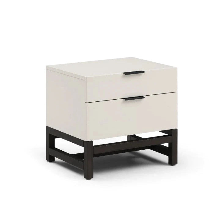 Webb Bedside Table - Matte Beige Tommy Franks 2