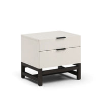 Tommy Franks Webb Bedside Table in Matte Beige