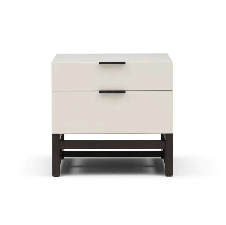 Webb Bedside Table - Matte Beige Tommy Franks 1