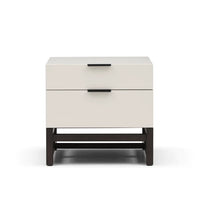 Tommy Franks Webb Bedside Table in Matte Beige