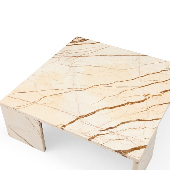 Kenzo Square Coffee Table - Gold Tommy Franks 4