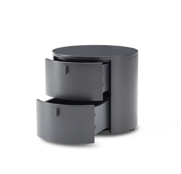Tommy Franks Sims Bedside Table in Matte Anthracite