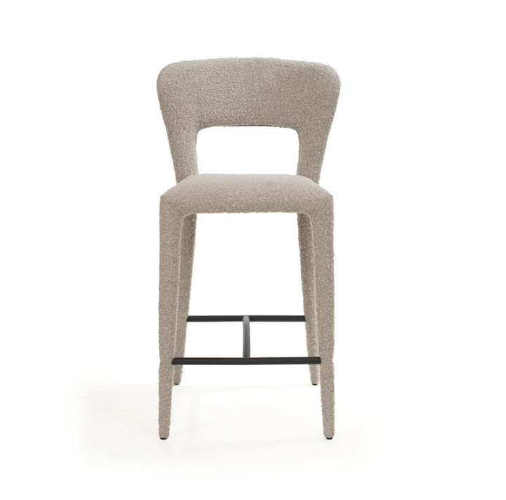 Pari I Bar Stool - Chex Boucle Steam Tommy Franks 1