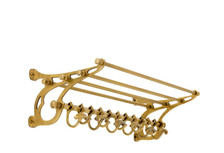 Eichholtz Hudson Coatrack 70cm Antique Brass Finish