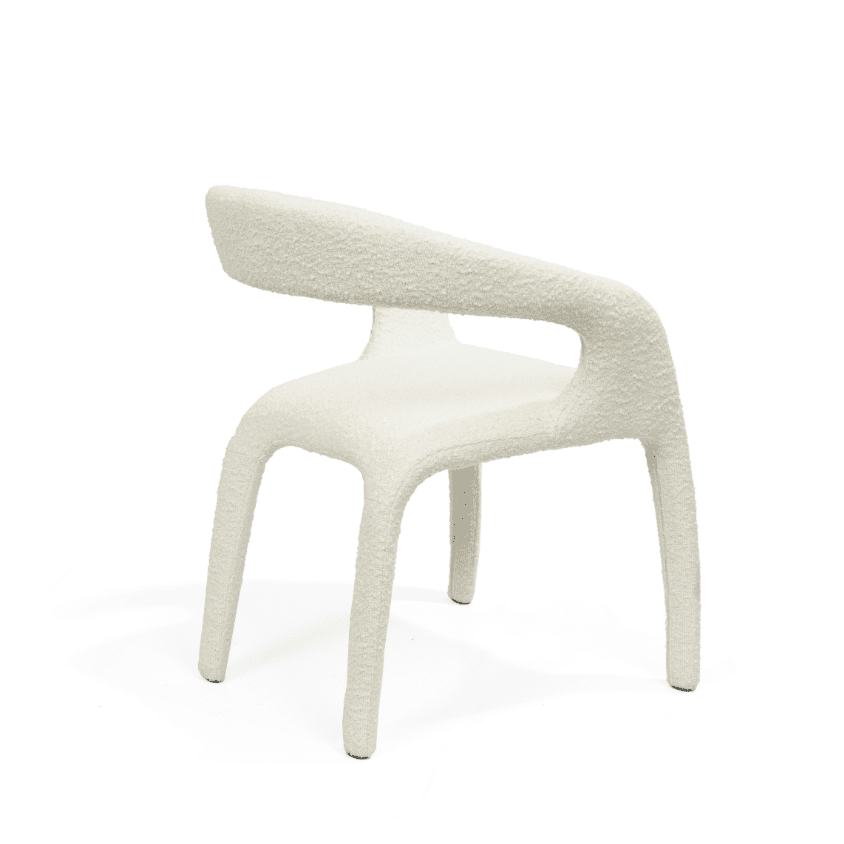 Escada Dining Chair - Chex Bouclé Polar Tommy Franks 5