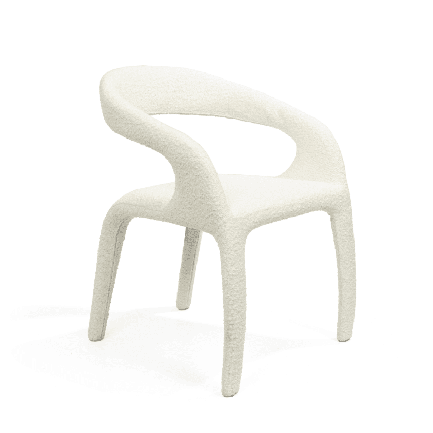 Escada Dining Chair - Chex Bouclé Polar Tommy Franks 4