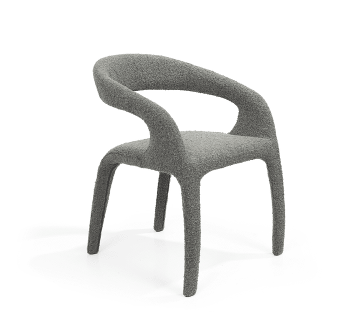 Escada Dining Chair - Chex Bouclé Charcoal Tommy Franks 2
