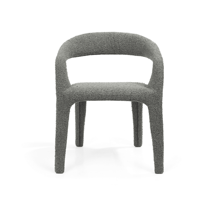Escada Dining Chair - Chex Bouclé Charcoal Tommy Franks 1