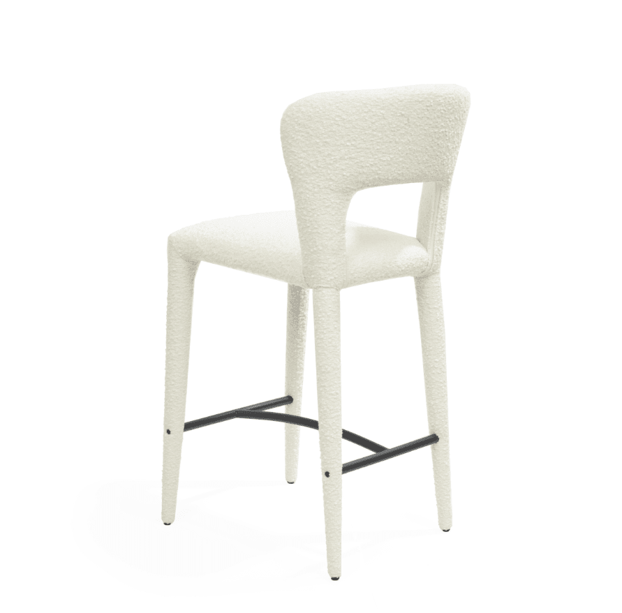 Pari I Bar Stool - Chex Polar Bouclé Tommy Franks 4