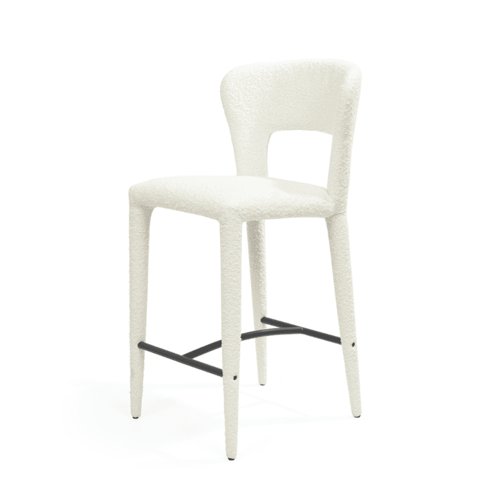 Pari I Bar Stool - Chex Polar Bouclé Tommy Franks 3