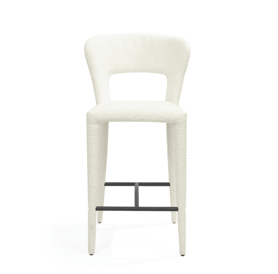 Pari I Bar Stool - Chex Polar Bouclé Tommy Franks 1